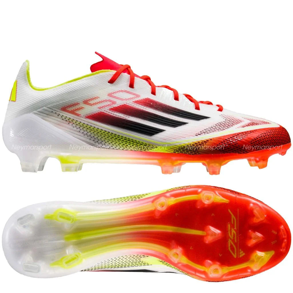Zapatos Fútbol adidas F50 Elite Fg White Sólo Pasto Natural