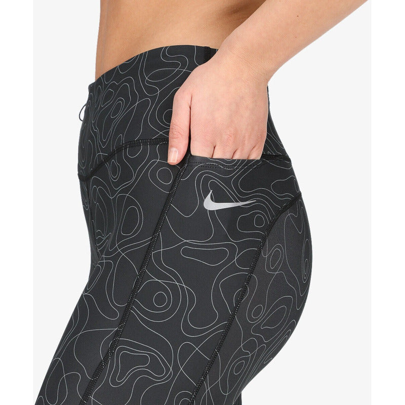 Calzas Mujer Nike Epic Fast Running Tiro Medio Originales