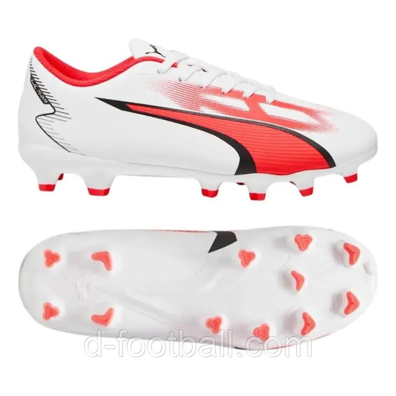 Zapato Fútbol Niño Puma Ultra Play Fg/ag White Originales