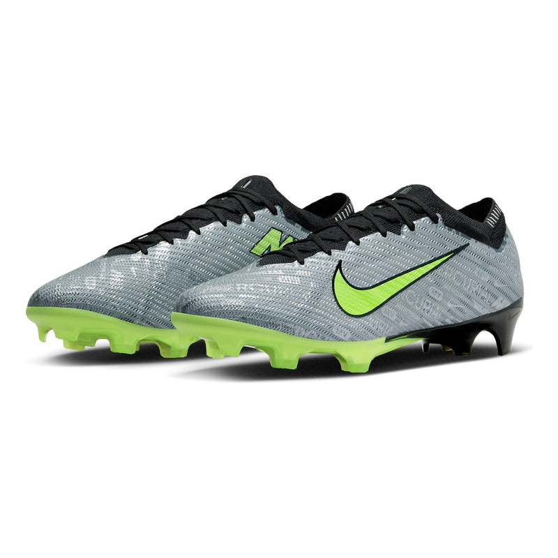Zapatos Fútbol Nike Vapor 15 Xxv Elite Fg Silver Volt