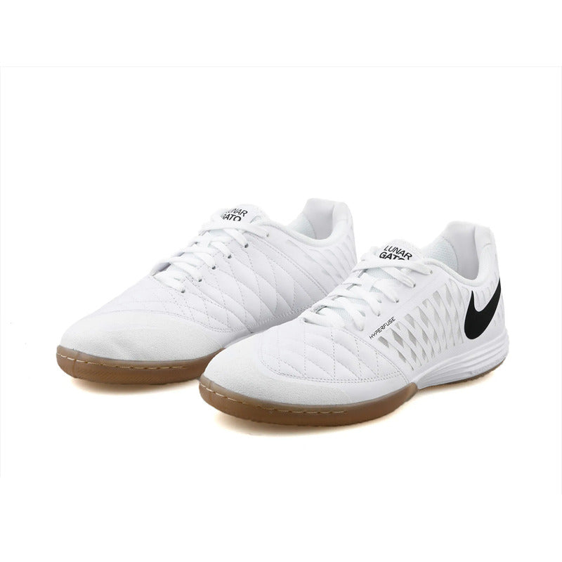 Zapato Fütbol Nike Lunargato Ii Ic White/white Originales