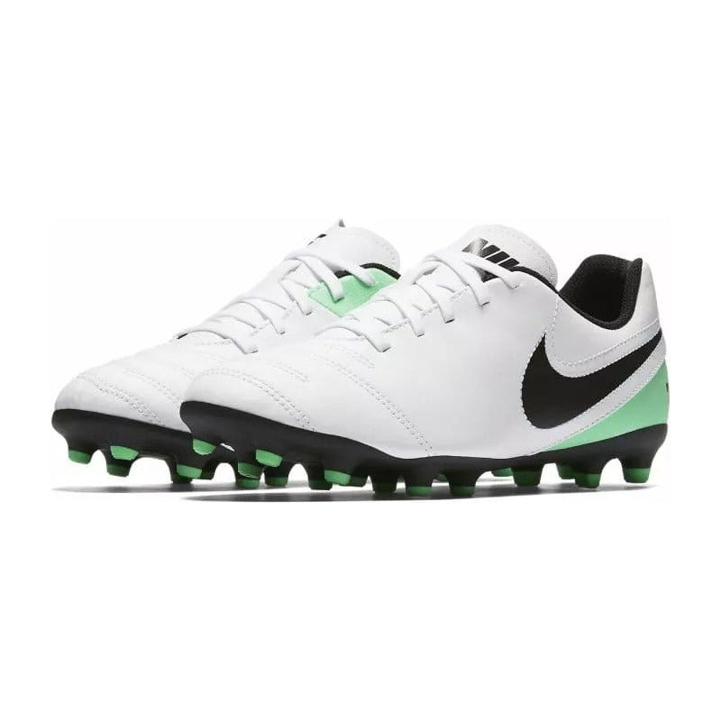 Zapato Fútbol Niño Nike Tiempo Rio Iii Fg White Originales