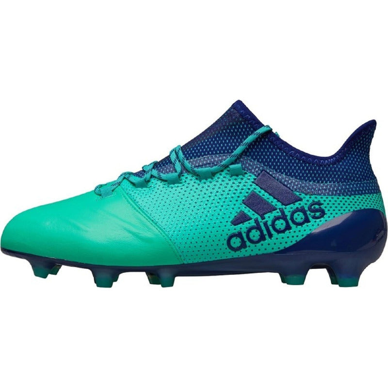 Zapato Fútbol adidas X 17.1 Fg Leather Green Originales Sin Caja