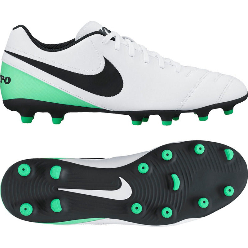 Zapato Fútbol Niño Nike Tiempo Rio Iii Fg White Originales