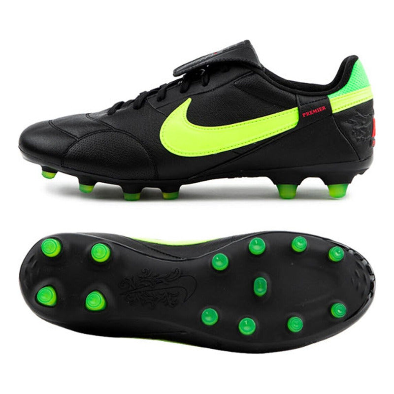 Zapatos Fútbol Nike The Premier Iii Fg Cuero Pasto Natural