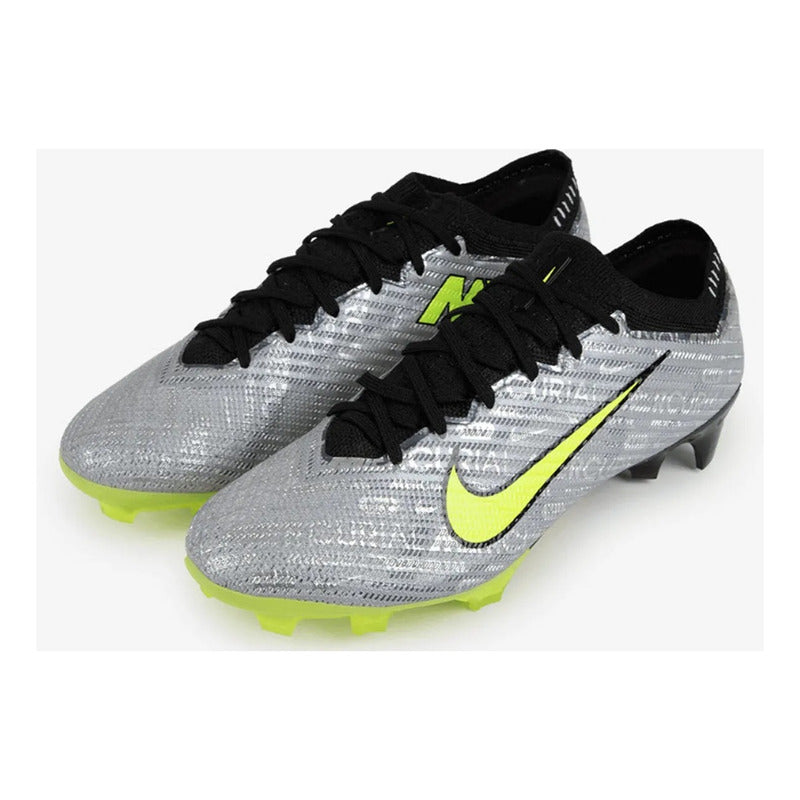 Zapatos Fútbol Nike Vapor 15 Xxv Elite Fg Silver Volt