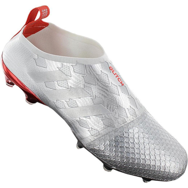 Zapato Fútbol adidas Glitch Outerskin Fg Silver Originales
