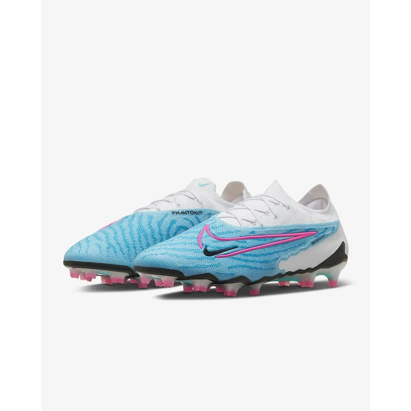 Zapato Fútbol Nike Phantom Gx Elite Fg Celeste (Sucios)