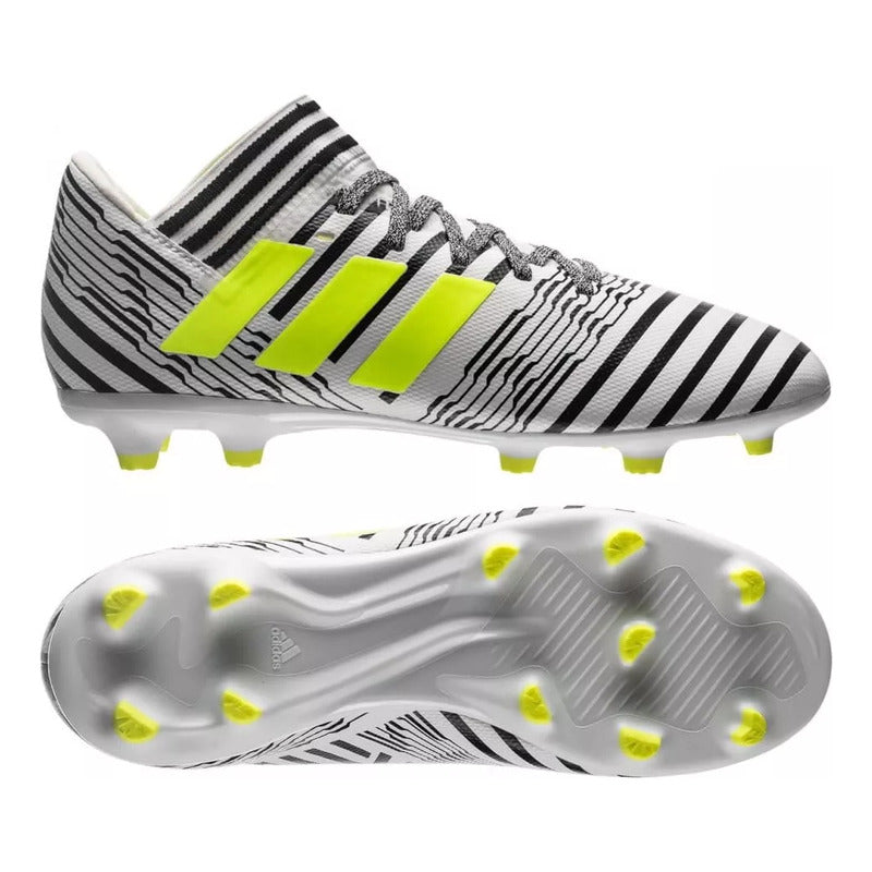 Zapato Fútbol Niño adidas Nemeziz 17.3 Fg White Originales
