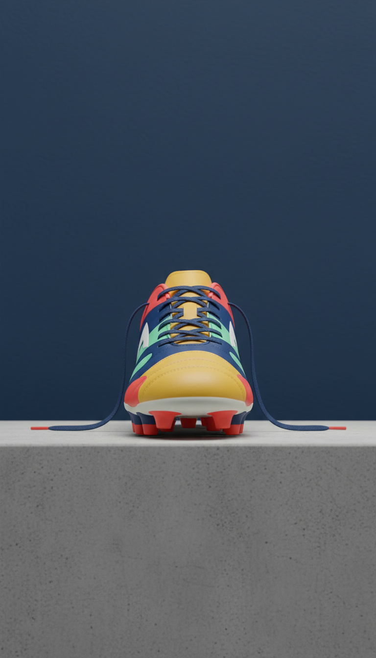 Zapato fútbol Amarillo Sol sintético