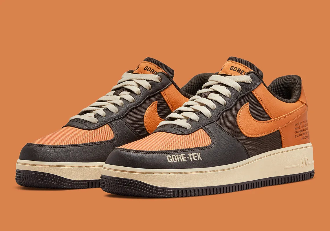 Zapatillas Nike Air Force 1 Goretex Brown Orange