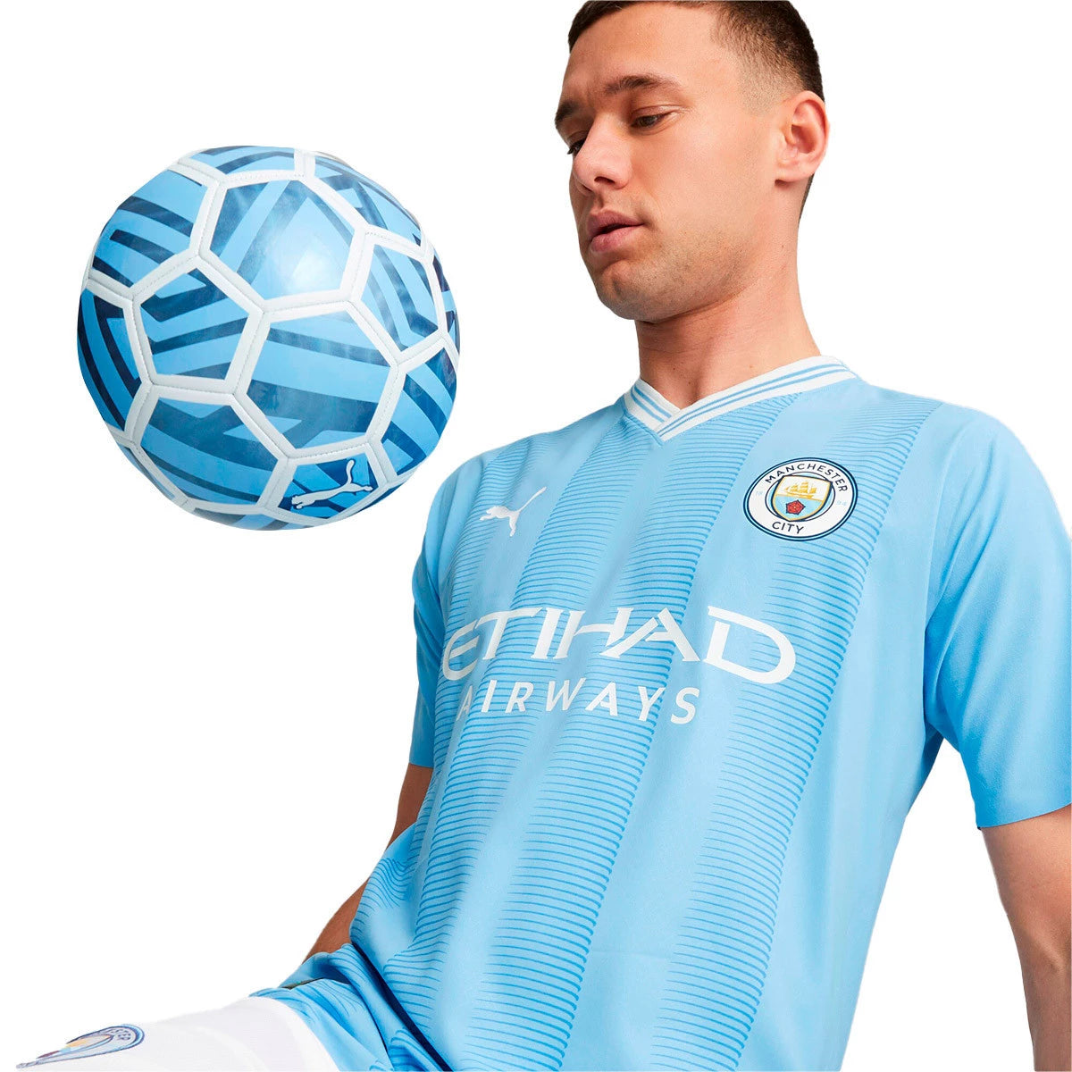 Camiseta Fútbol Puma Manchester City 2023/2024 Versión Jugador Original